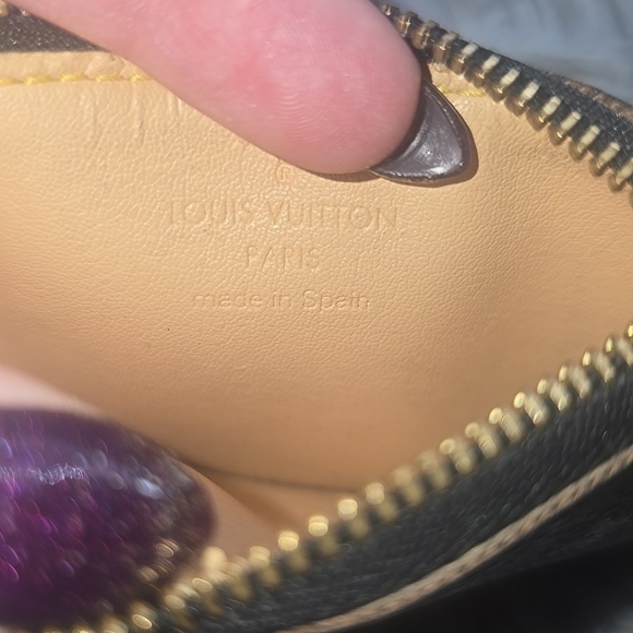 Louis Vuitton Multicolor Mono Pochette Cles Wallet Coin Purse (VERY GOOD)COA✨️ - Picture 9 of 14